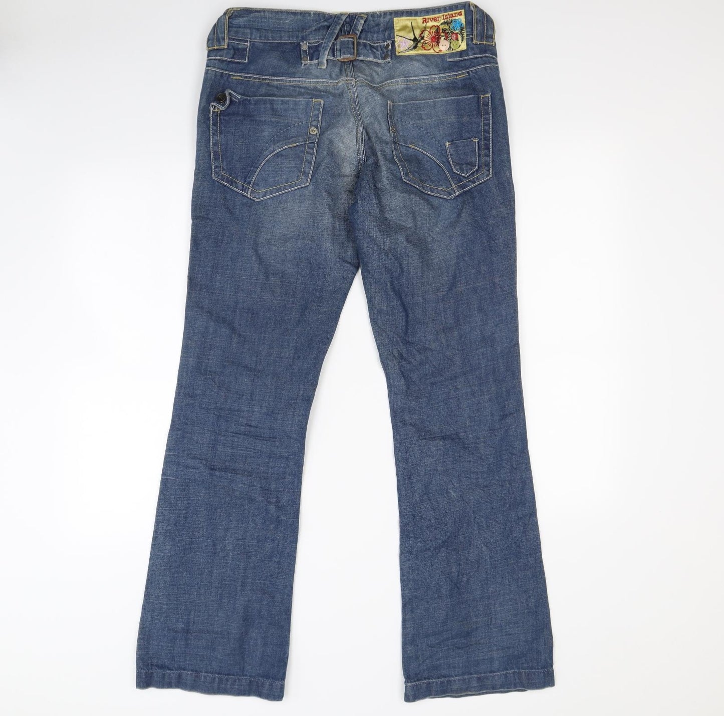 River Island Womens Blue   Flared Jeans Size 12 L30 in