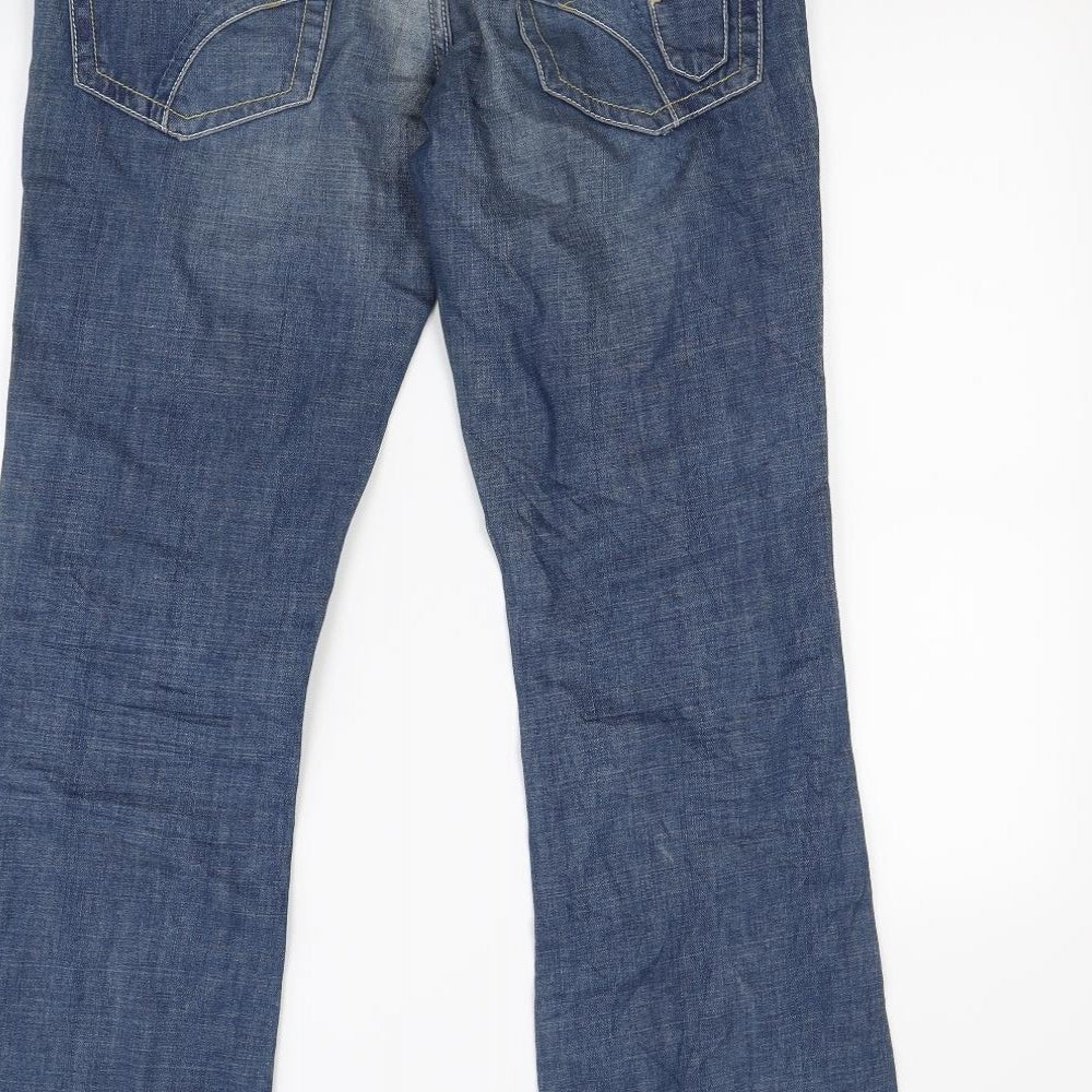 River Island Womens Blue   Flared Jeans Size 12 L30 in