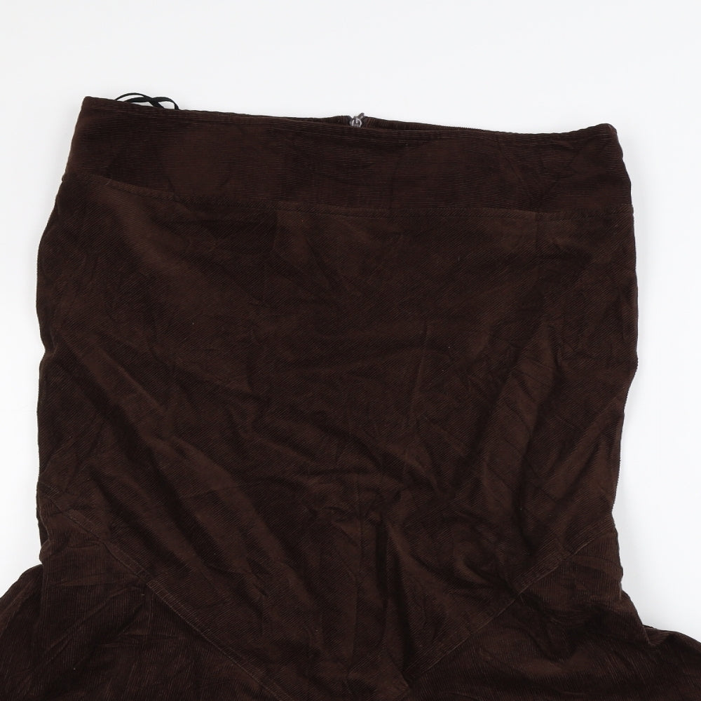 George Womens Brown   Maxi Skirt Size 14