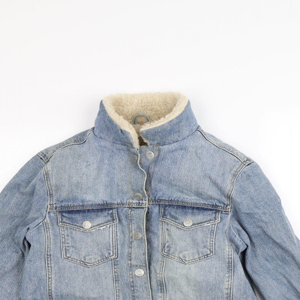 Topshop Womens Blue   Jacket  Size 10