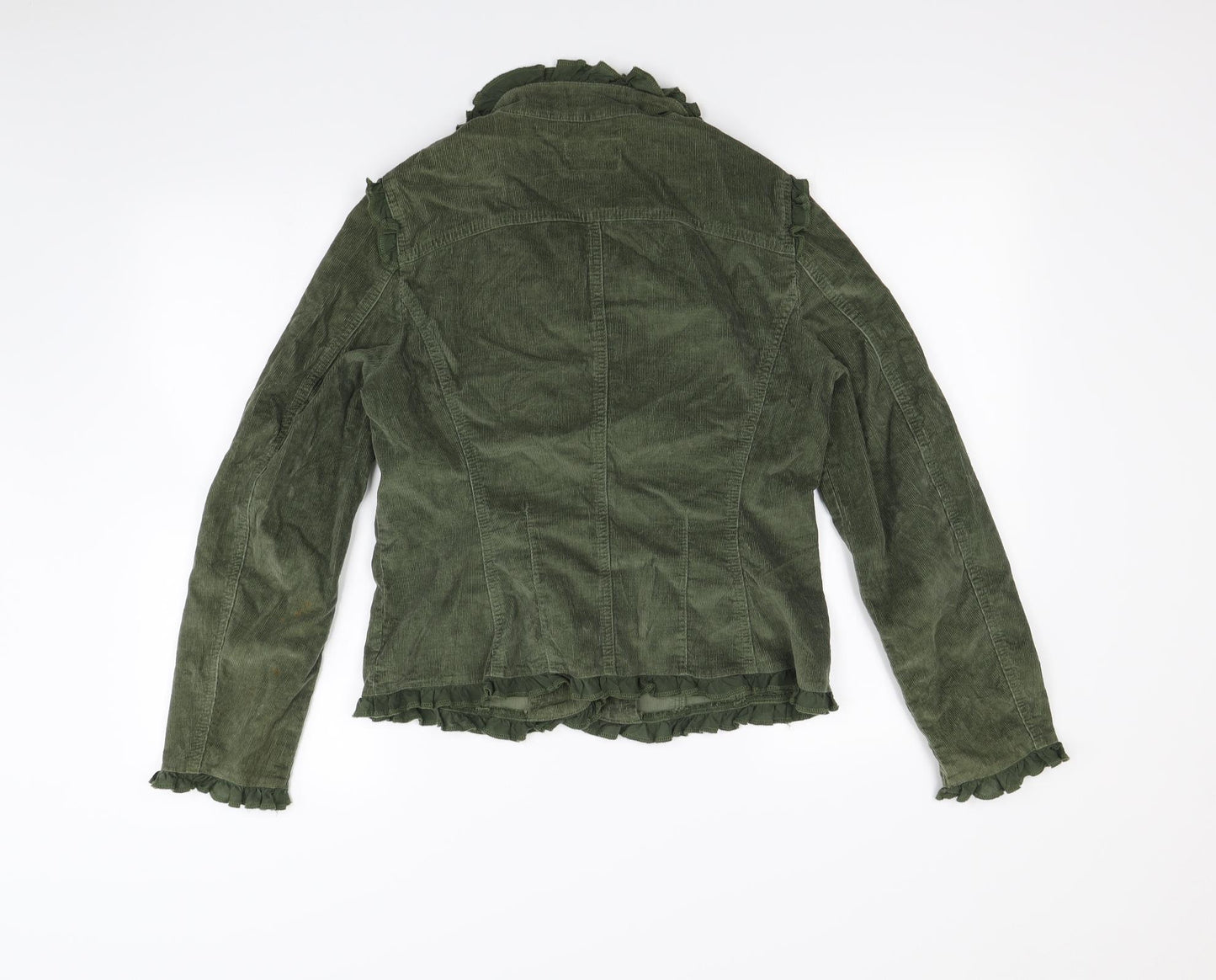Per Una Womens Green  Corduroy Jacket  Size 12