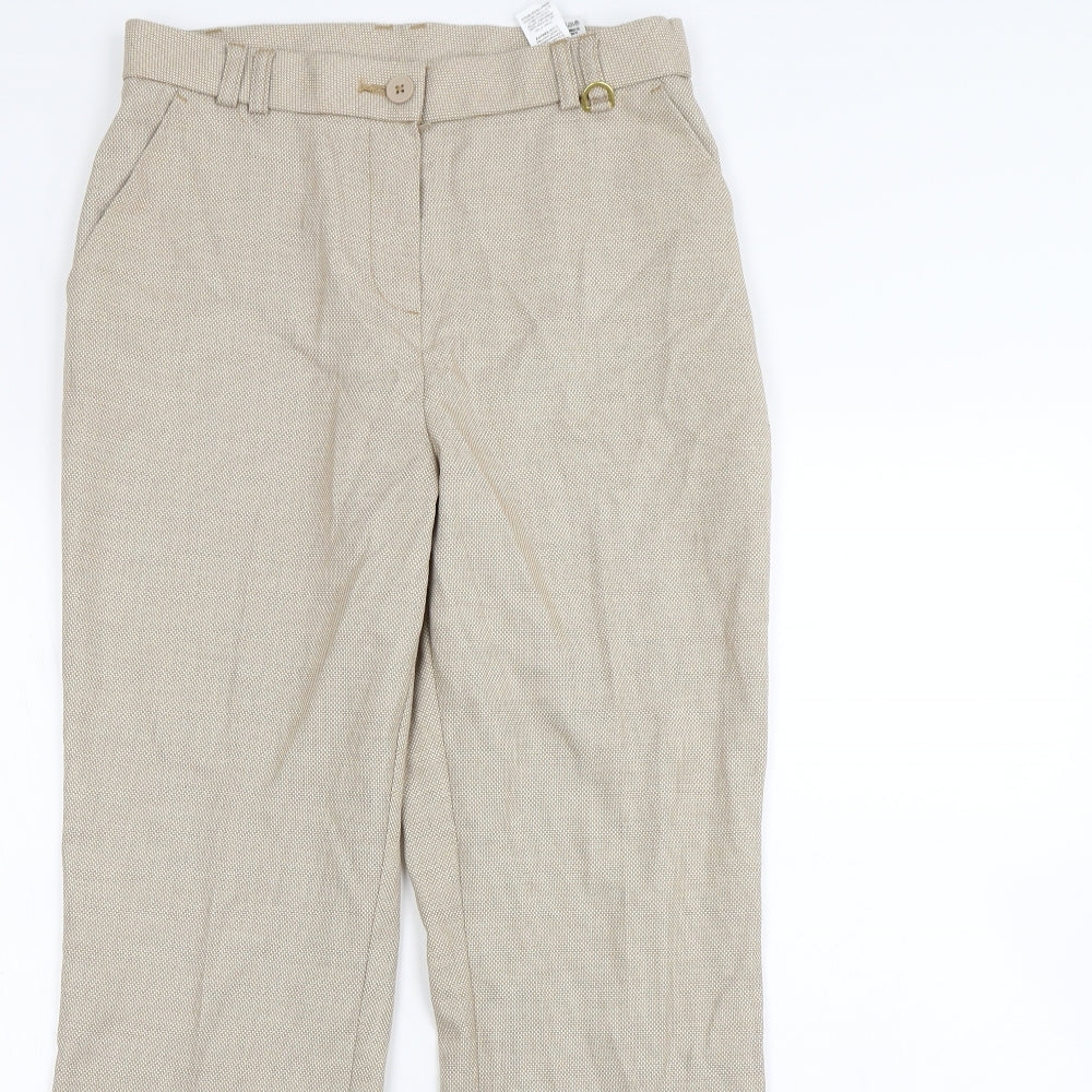 M&S Womens Beige   Trousers  Size 10 L28 in