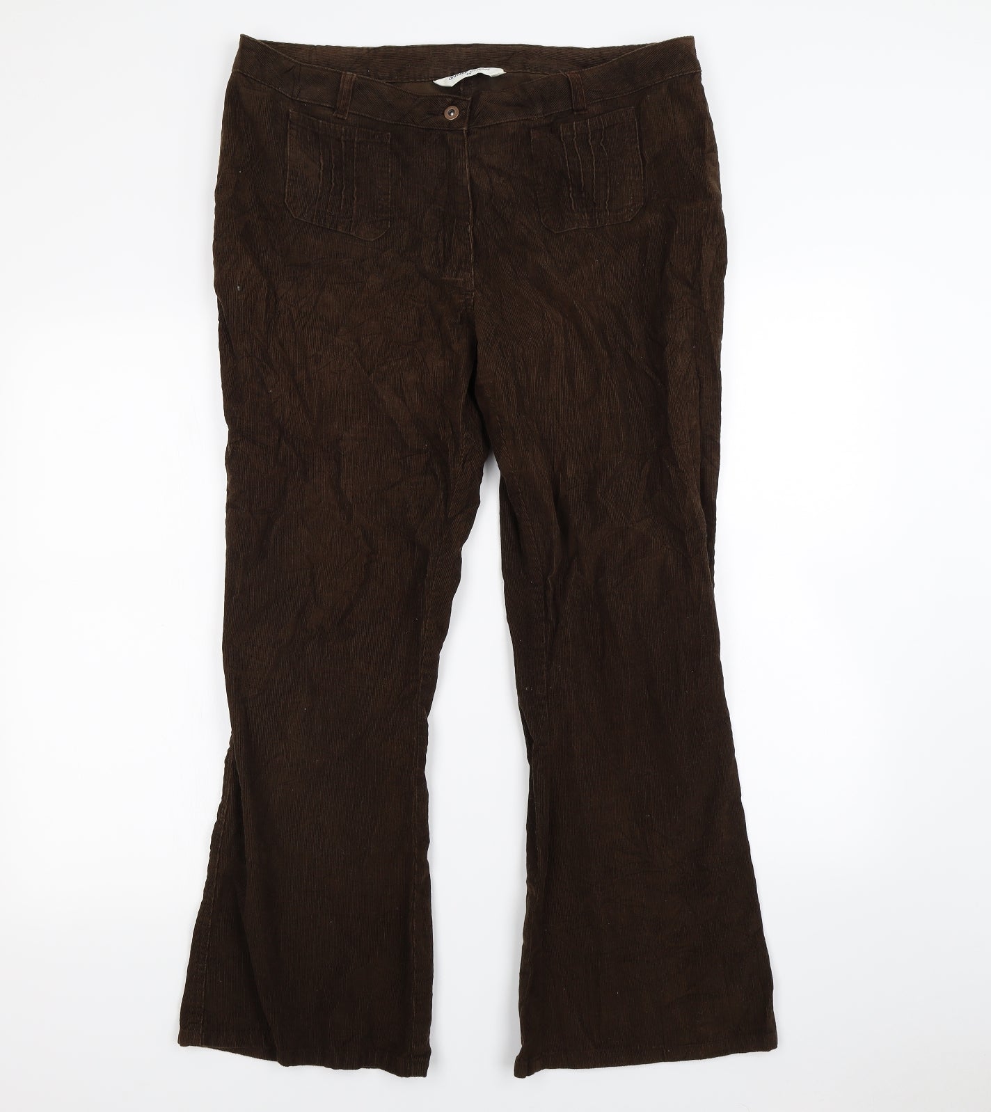 Dorothy Perkins Womens Brown   Trousers  Size 14 L30 in