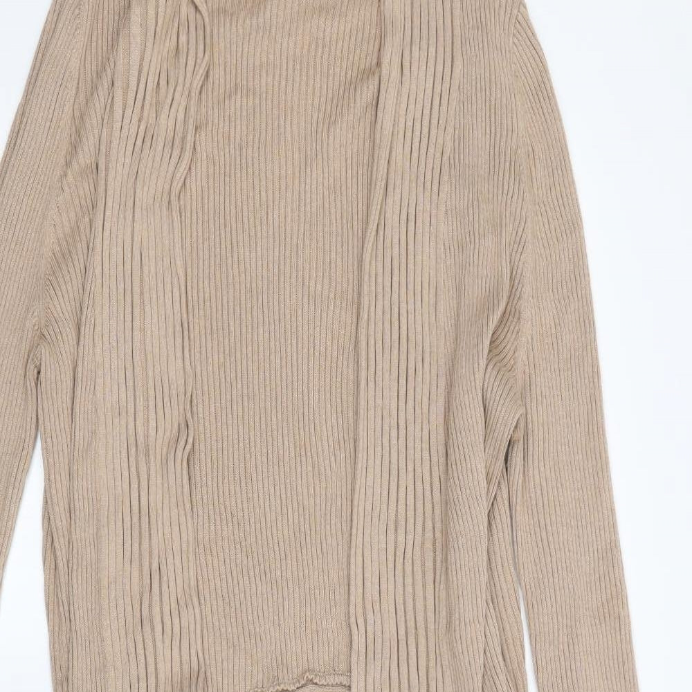 M&S Womens Beige   Cardigan Jumper Size 24