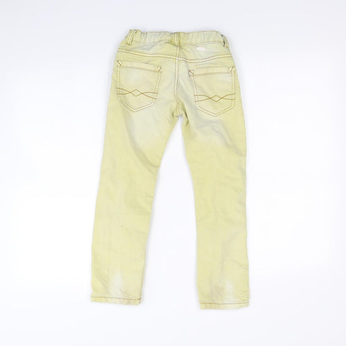 Zara Girls Yellow   Straight Jeans Size 5-6 Years