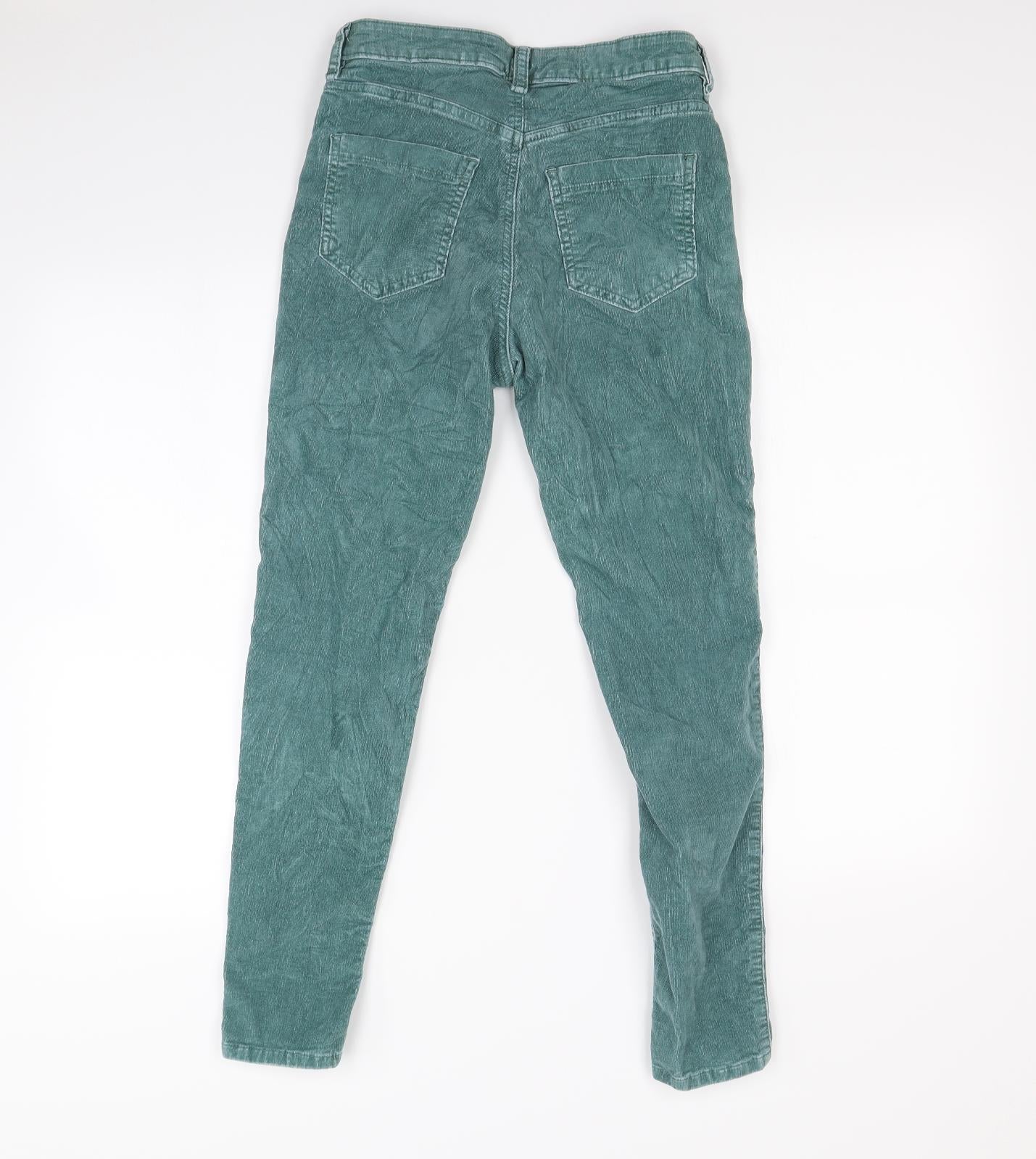 M&S Womens Green   Straight Jeans Size 10 L28 in