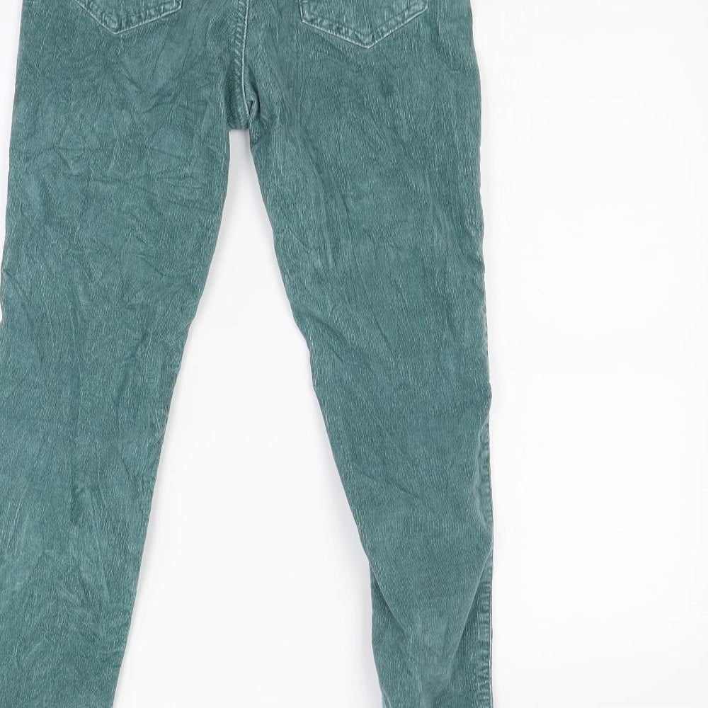 M&S Womens Green   Straight Jeans Size 10 L28 in