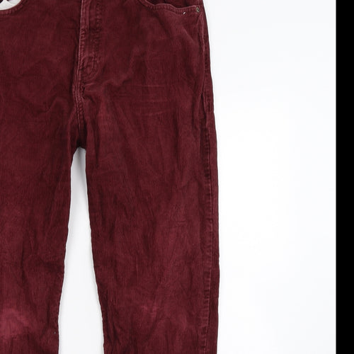 M&S Mens Red   Trousers  Size S L28 in
