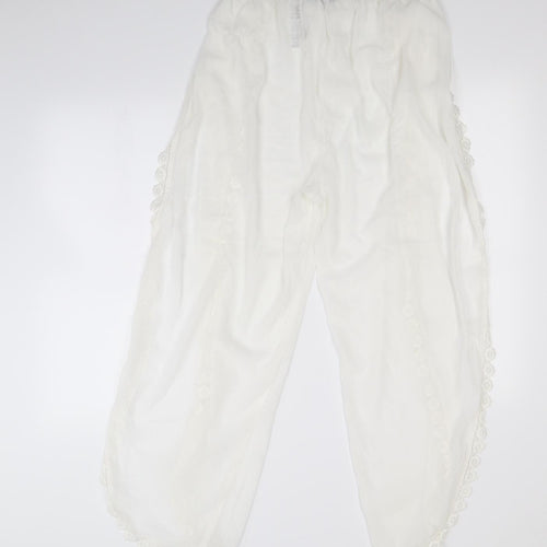 Boohoo Womens White   Trousers  Size XL L30 in