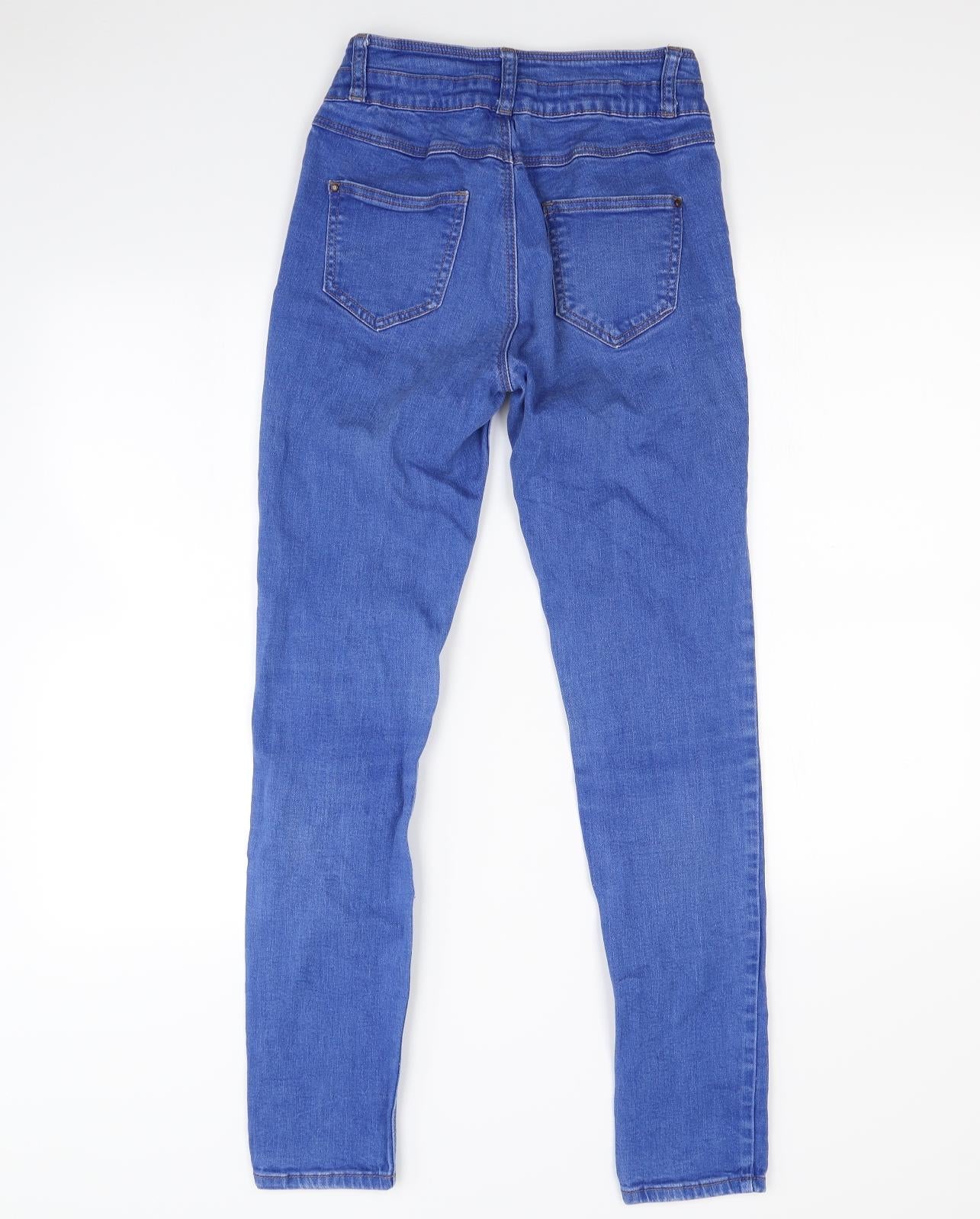 New Look Womens Blue  Denim Straight Jeans Size 10 L28 in