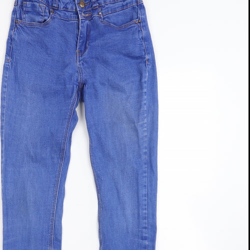 New Look Womens Blue  Denim Straight Jeans Size 10 L28 in