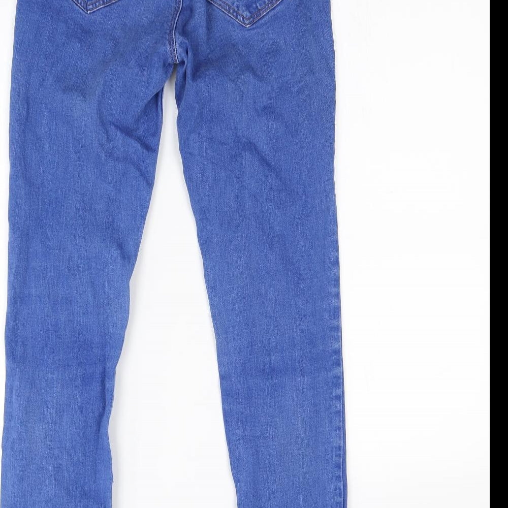New Look Womens Blue  Denim Straight Jeans Size 10 L28 in