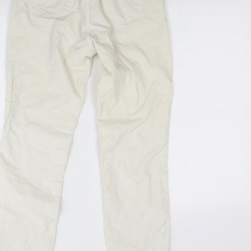 Preworn Womens White   Straight Jeans Size M L28 in