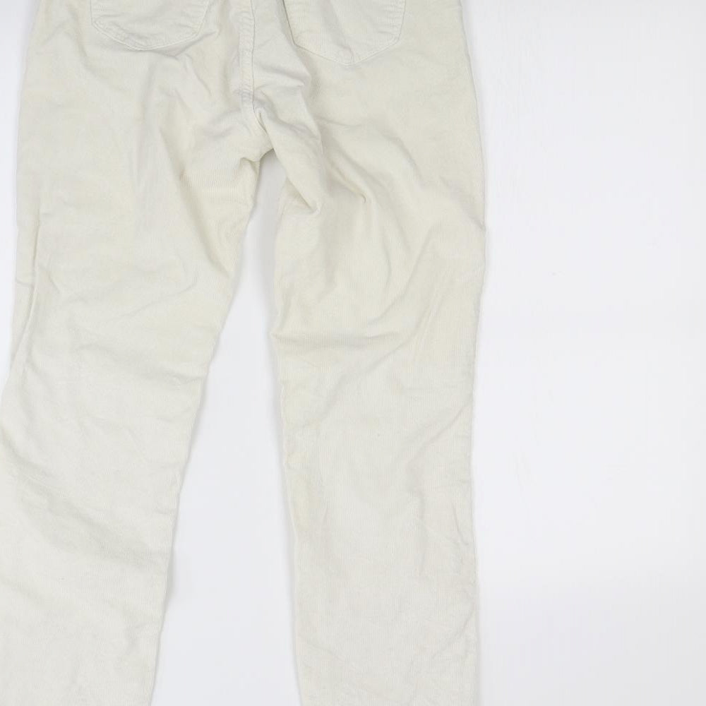 Preworn Womens White   Straight Jeans Size M L28 in