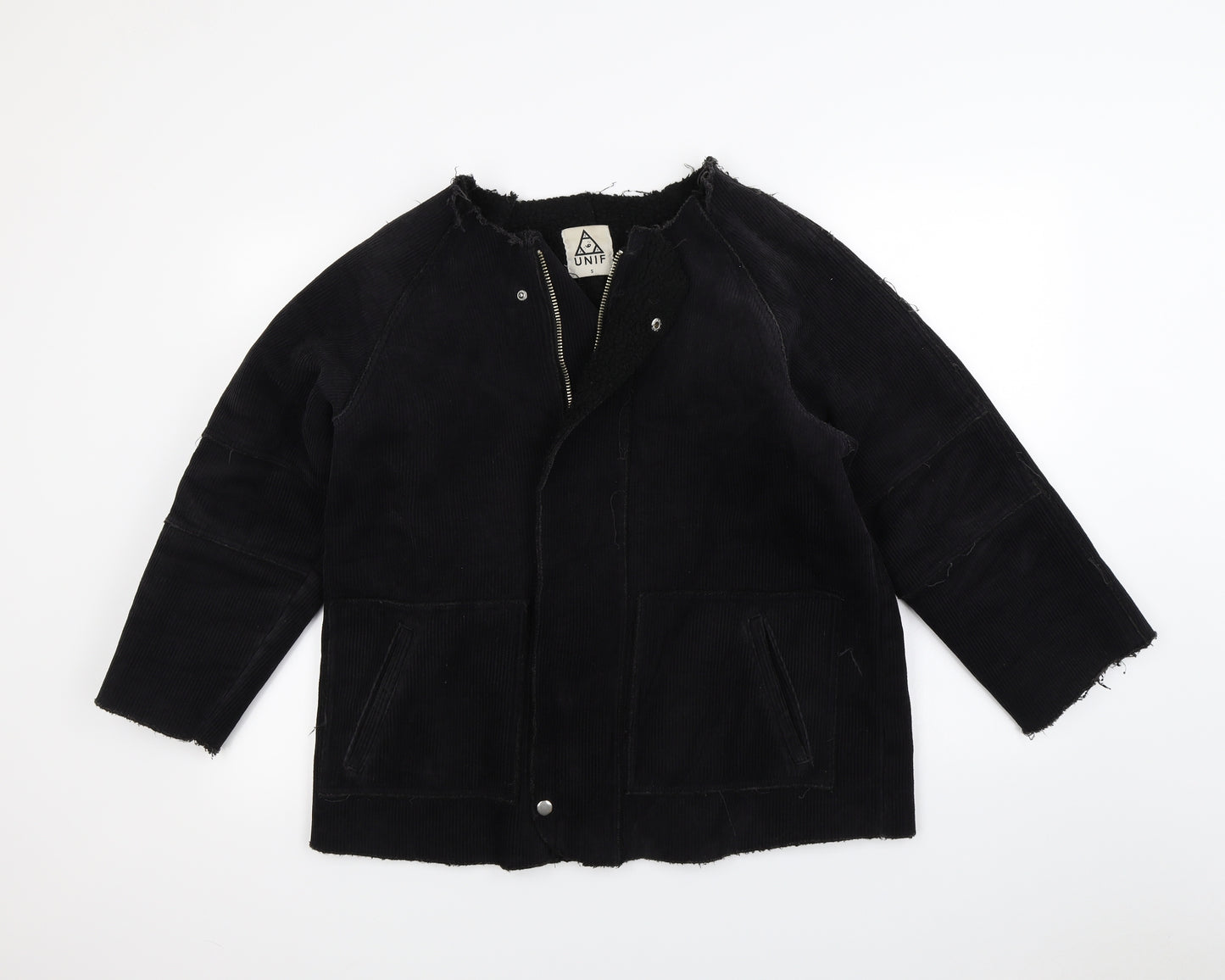 UNIF Mens Black  Corduroy Jacket  Size S