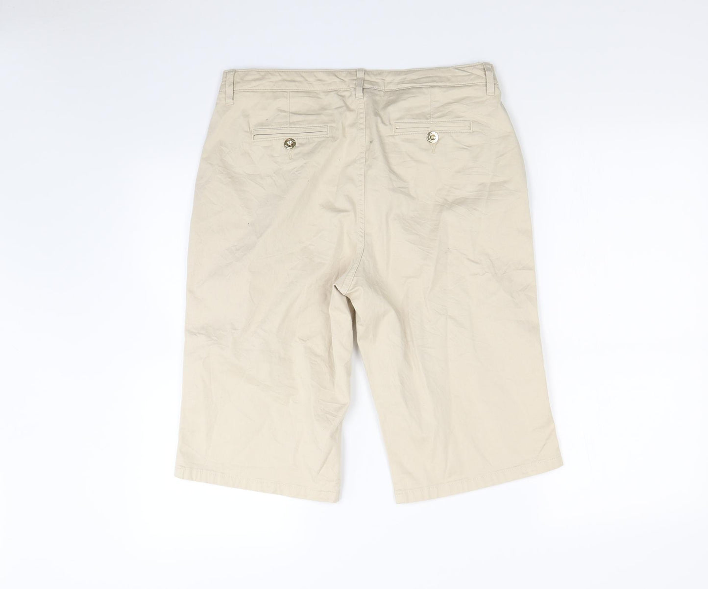 Per Una Womens Beige   Cargo Shorts Size 14