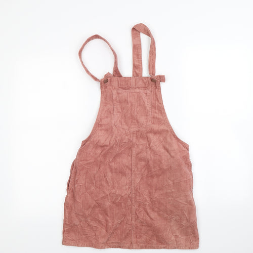 FOREVER 21 Womens Pink  Corduroy Pinafore/Dungaree Dress  Size S
