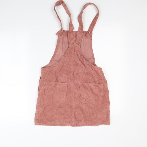 FOREVER 21 Womens Pink  Corduroy Pinafore/Dungaree Dress  Size S