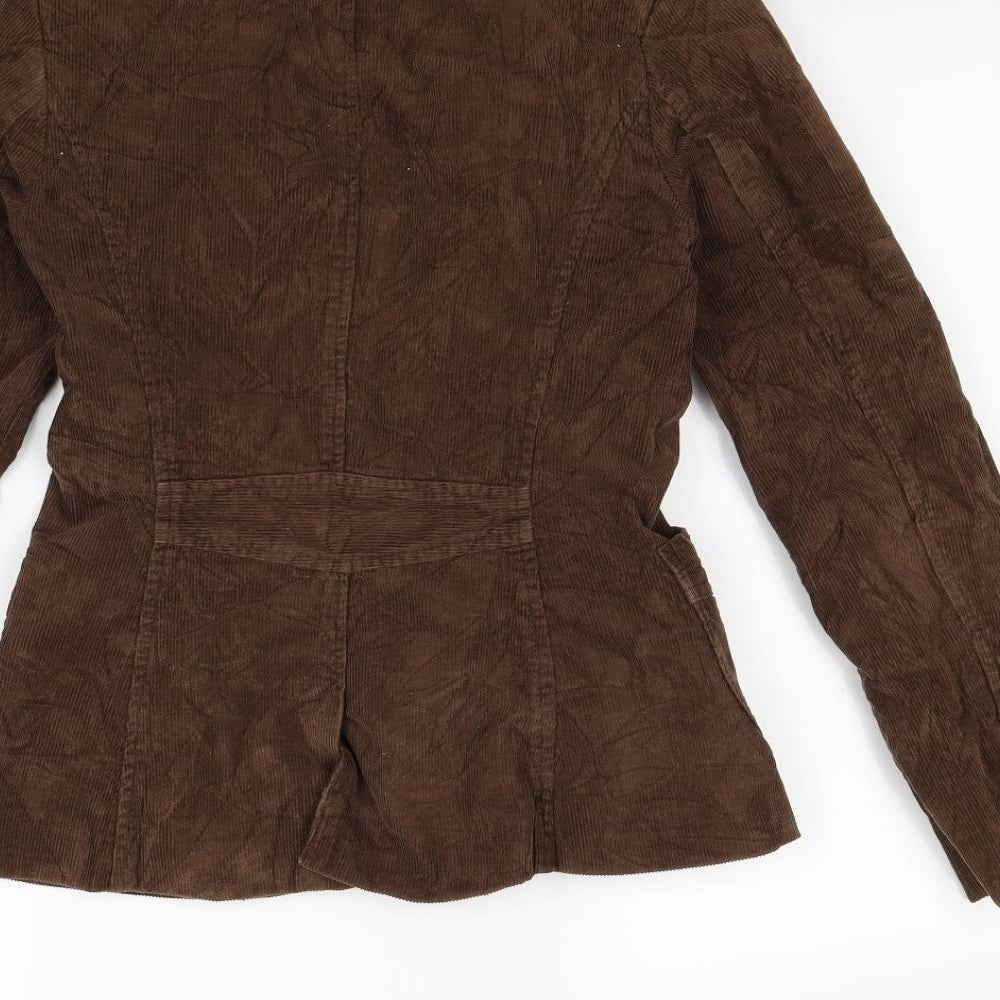 Divided by H&M Womens Brown  Corduroy Jacket  Size 8
