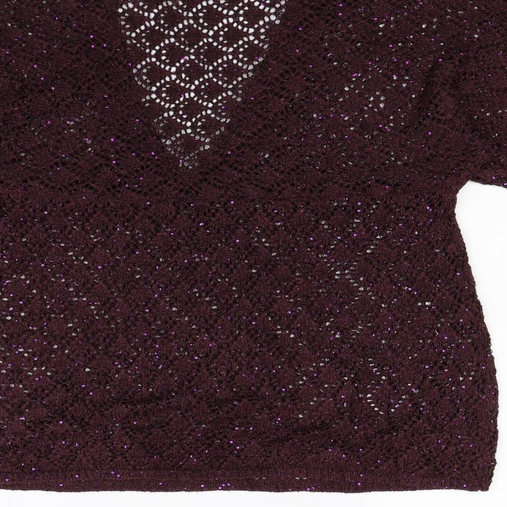 TU Womens Purple   Basic T-Shirt Size 16