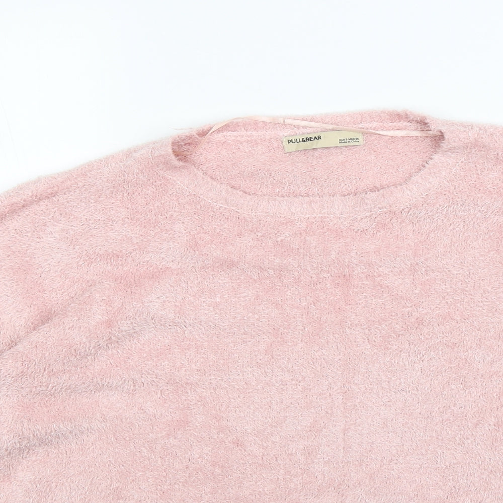 Pull & Bear  Womens Pink   Pullover Jumper Size S