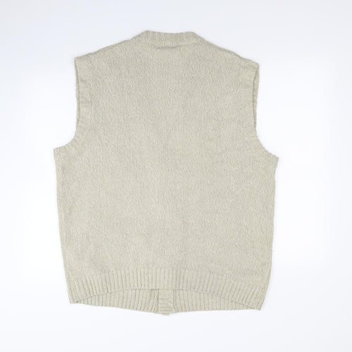 Premier man Mens Beige   Cardigan Jumper Size L