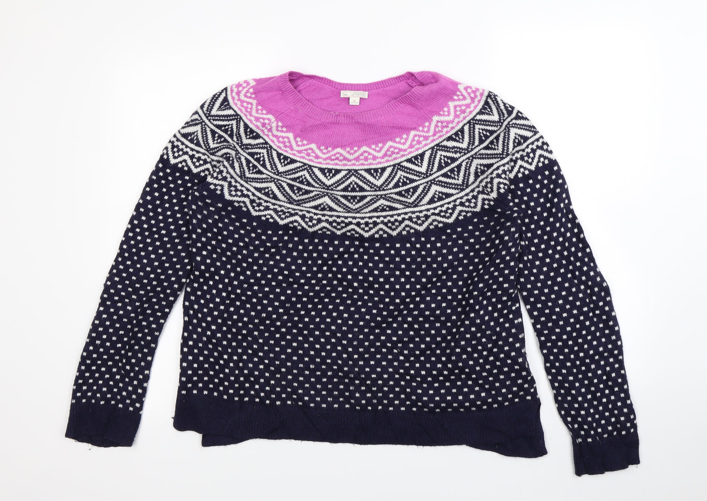 Gap Womens Blue Polka Dot  Pullover Jumper Size M