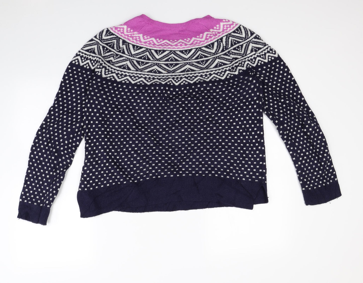 Gap Womens Blue Polka Dot  Pullover Jumper Size M