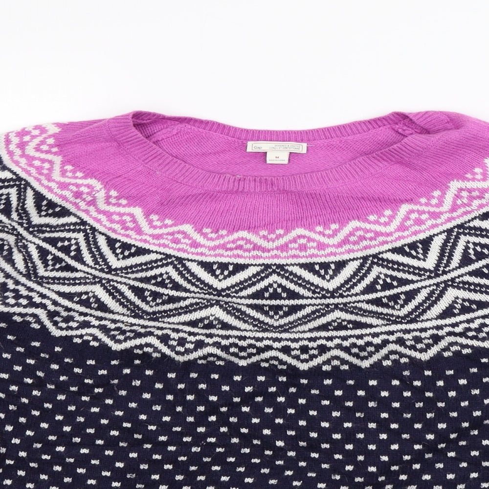 Gap Womens Blue Polka Dot  Pullover Jumper Size M