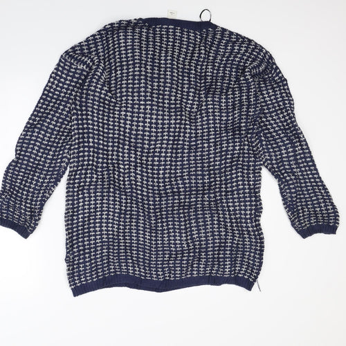 Monki Mens Blue   Pullover Jumper Size S