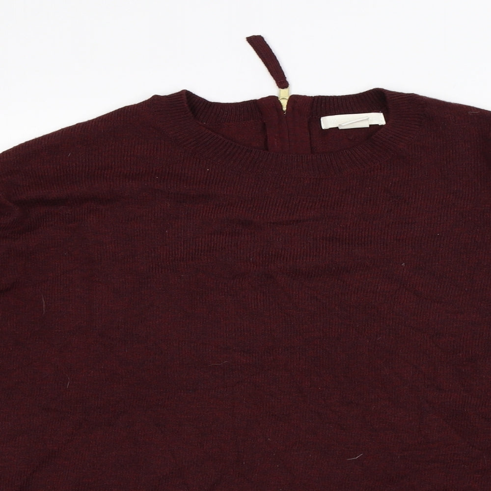 H&M Womens Red   Pullover Jumper Size S