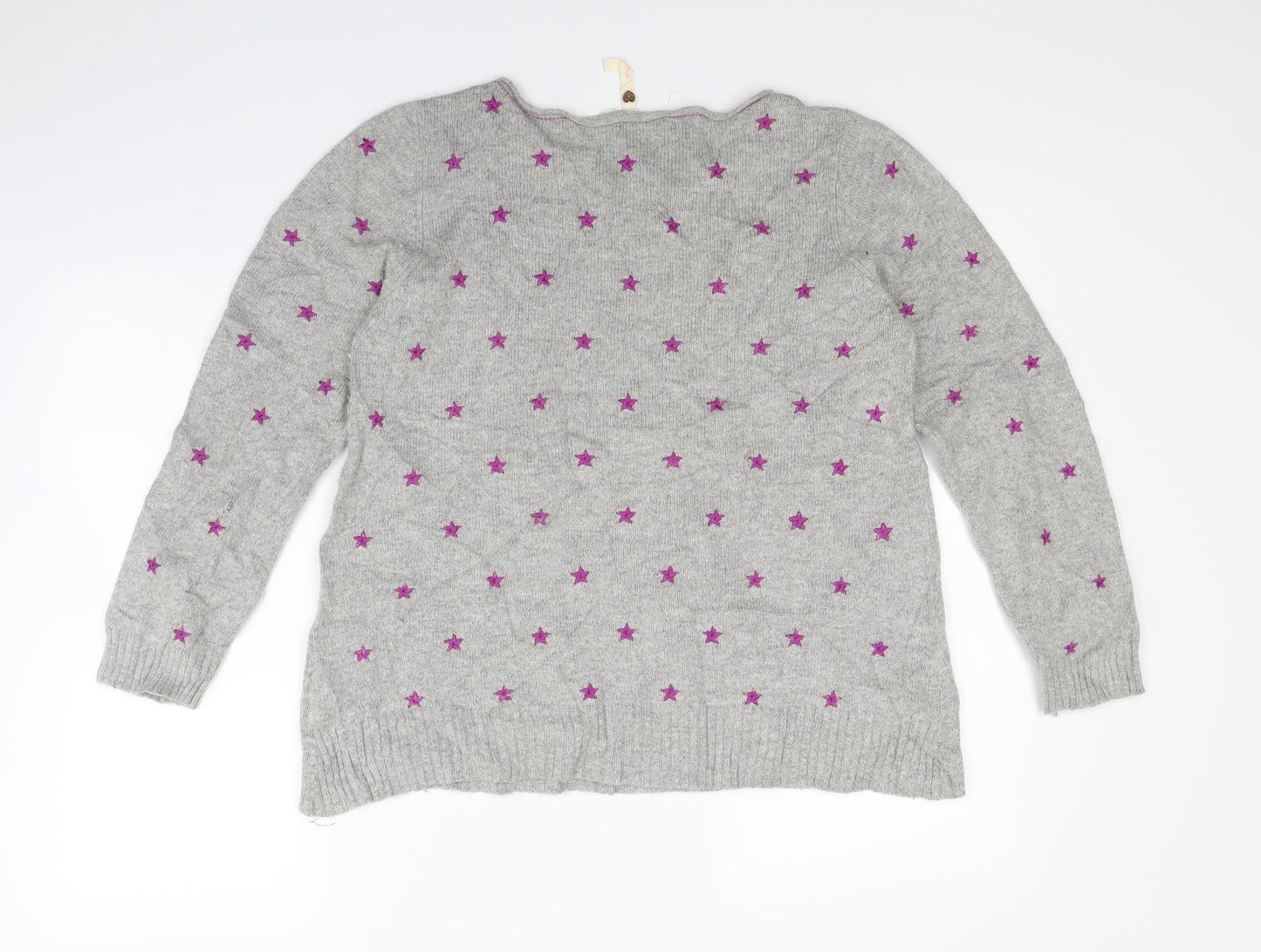 White Stuff Womens Grey Polka Dot  Pullover Jumper Size 12