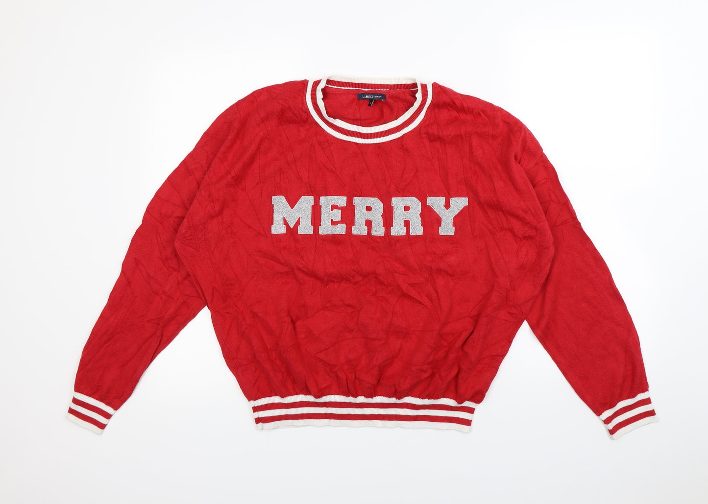 limited collection Womens Red   Pullover Jumper Size 16  - Christmas jumper