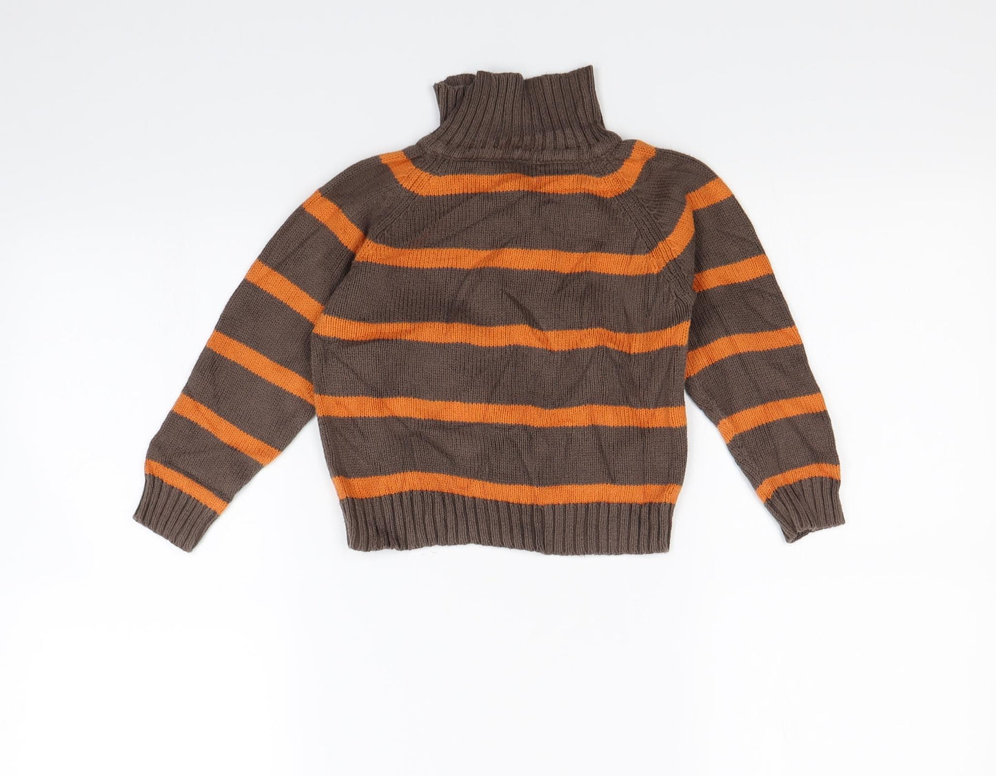 urban rascals Boys Brown Striped  Pullover Jumper Size 3-4 Years