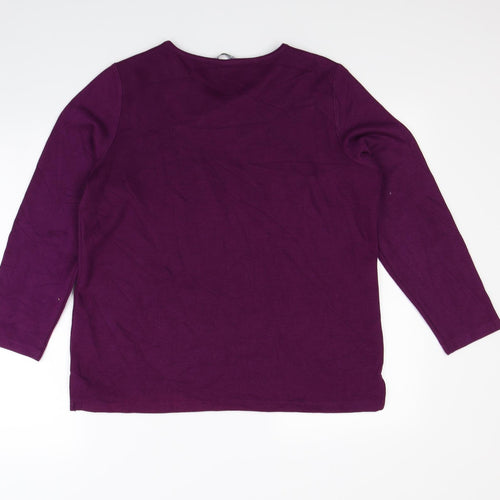 Bonmarché Womens Purple   Pullover Jumper Size M