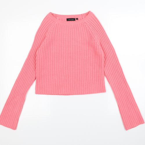 New Look Womens Pink   Pullover Jumper Size 8