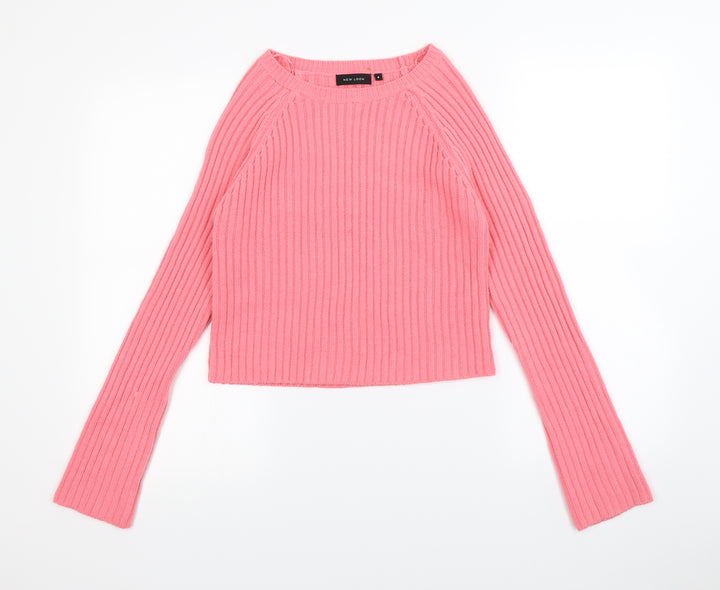 New Look Womens Pink   Pullover Jumper Size 8