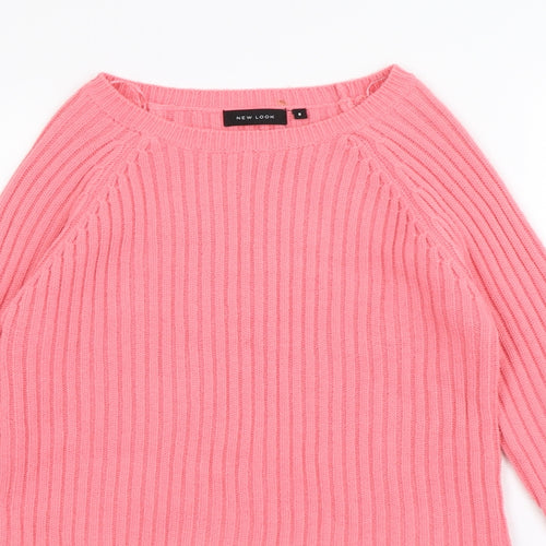 New Look Womens Pink   Pullover Jumper Size 8