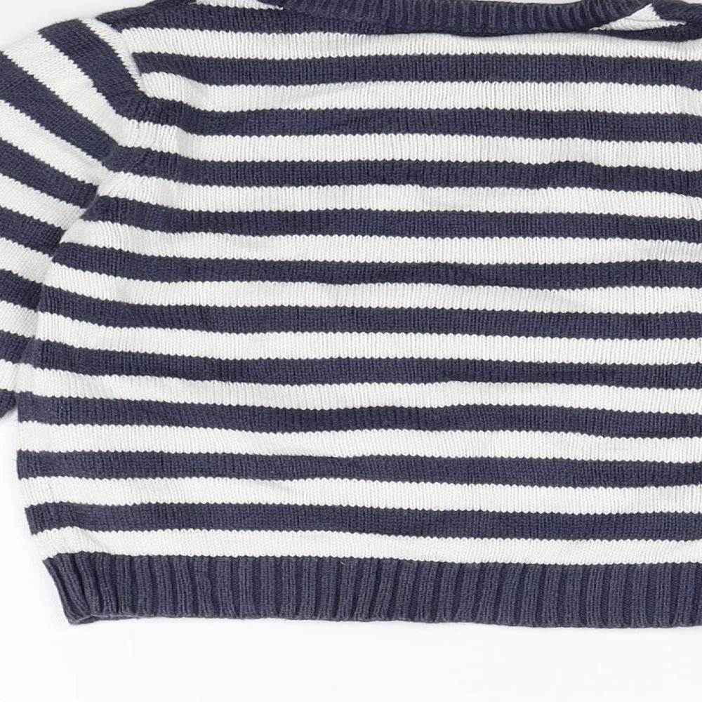 Vertbaudet Baby Blue Striped  Pullover Jumper Size 18-24 Months