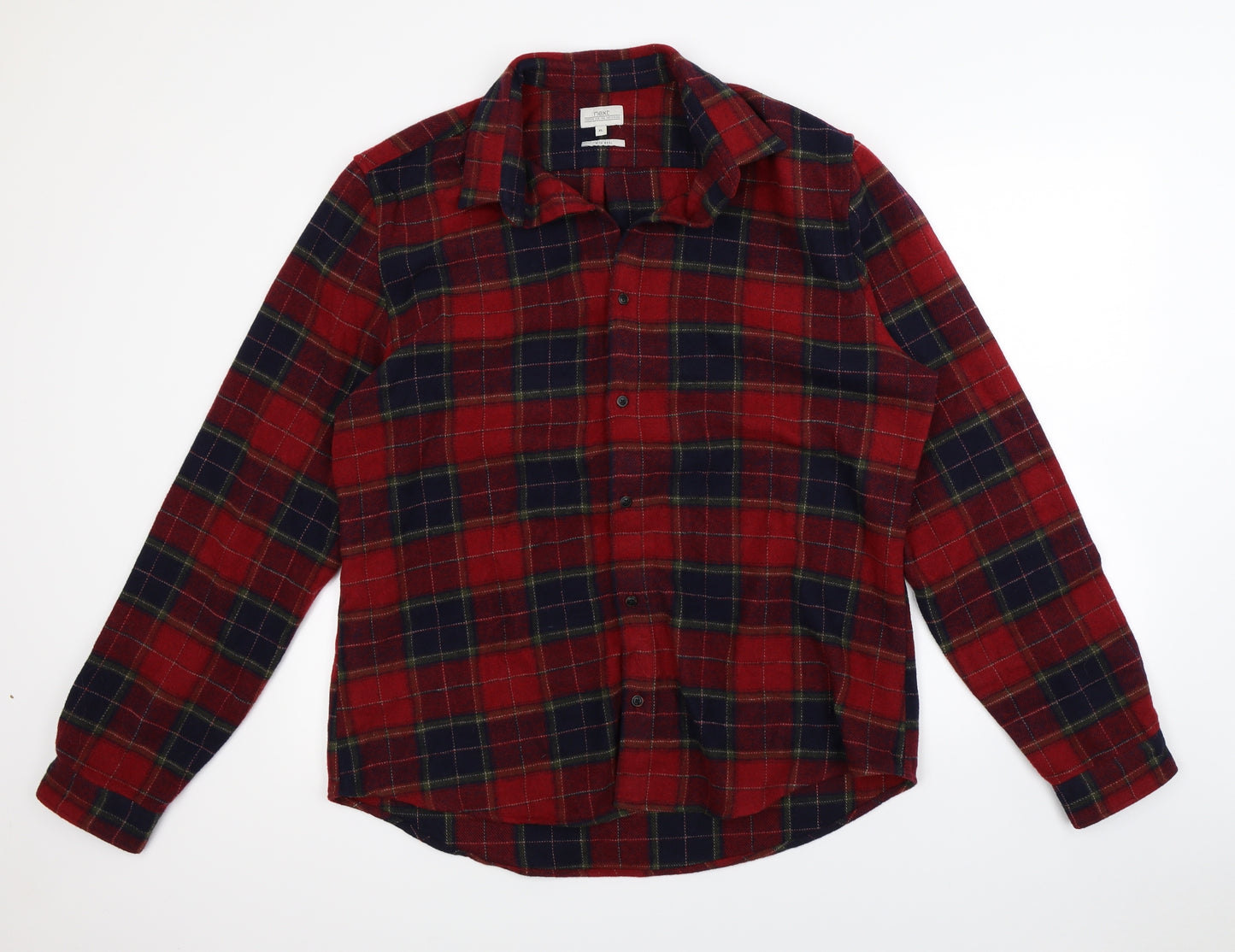NEXT Mens Red Check   Button-Up Size XL