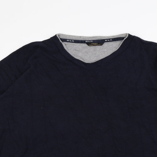 M&S Mens Blue   Pullover Jumper Size L