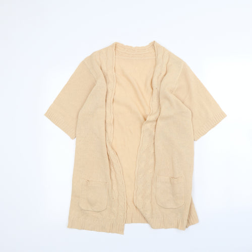 Preworn Womens Beige   Cardigan Jumper Size S