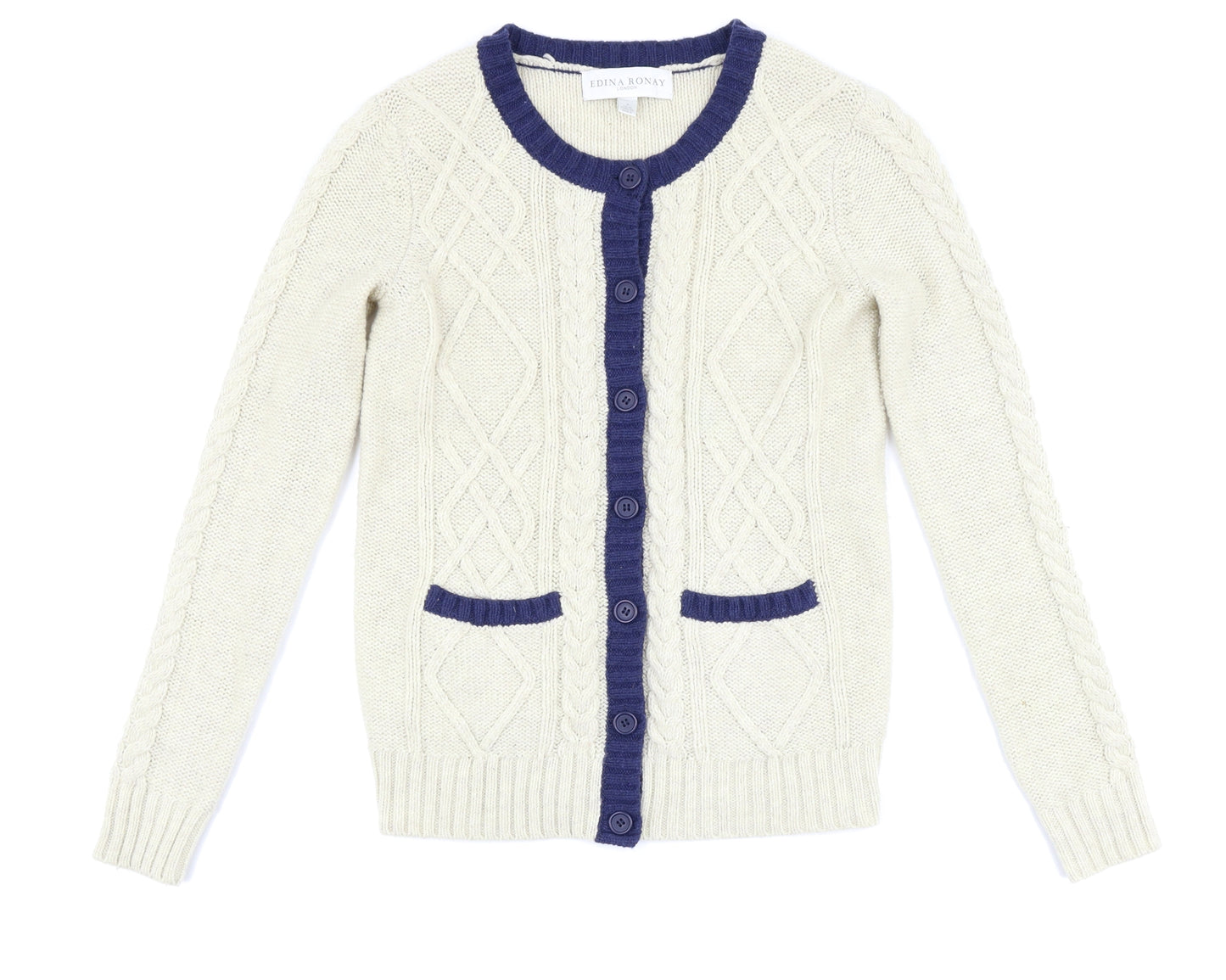 Edina Ronay Womens Beige   Cardigan Jumper Size S