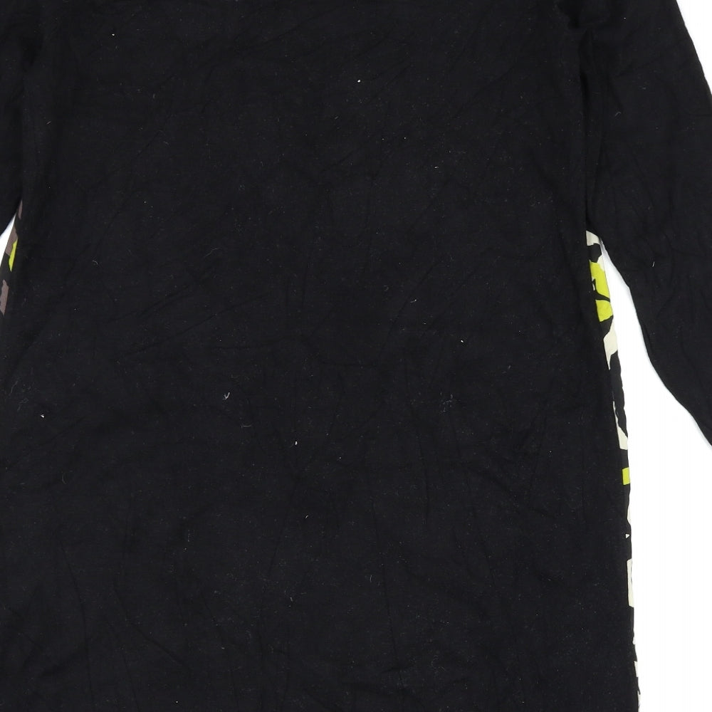 George Womens Black Geometric  Shift  Size 12