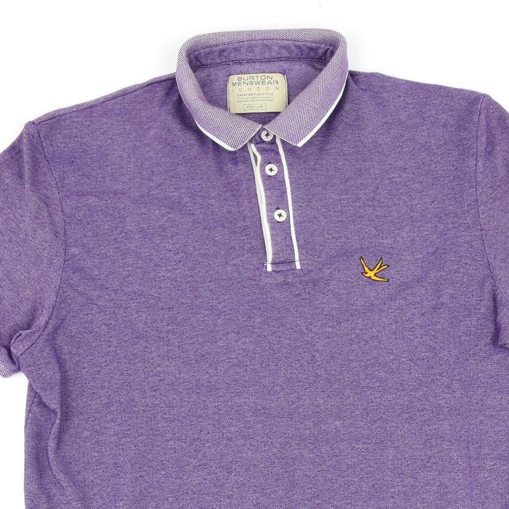 Burton Mens Purple    Polo Size M