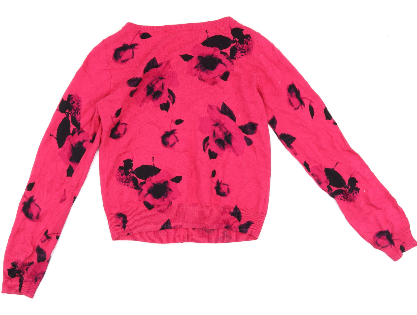 NEXT Womens Pink Floral  Cardigan Jumper Size 10