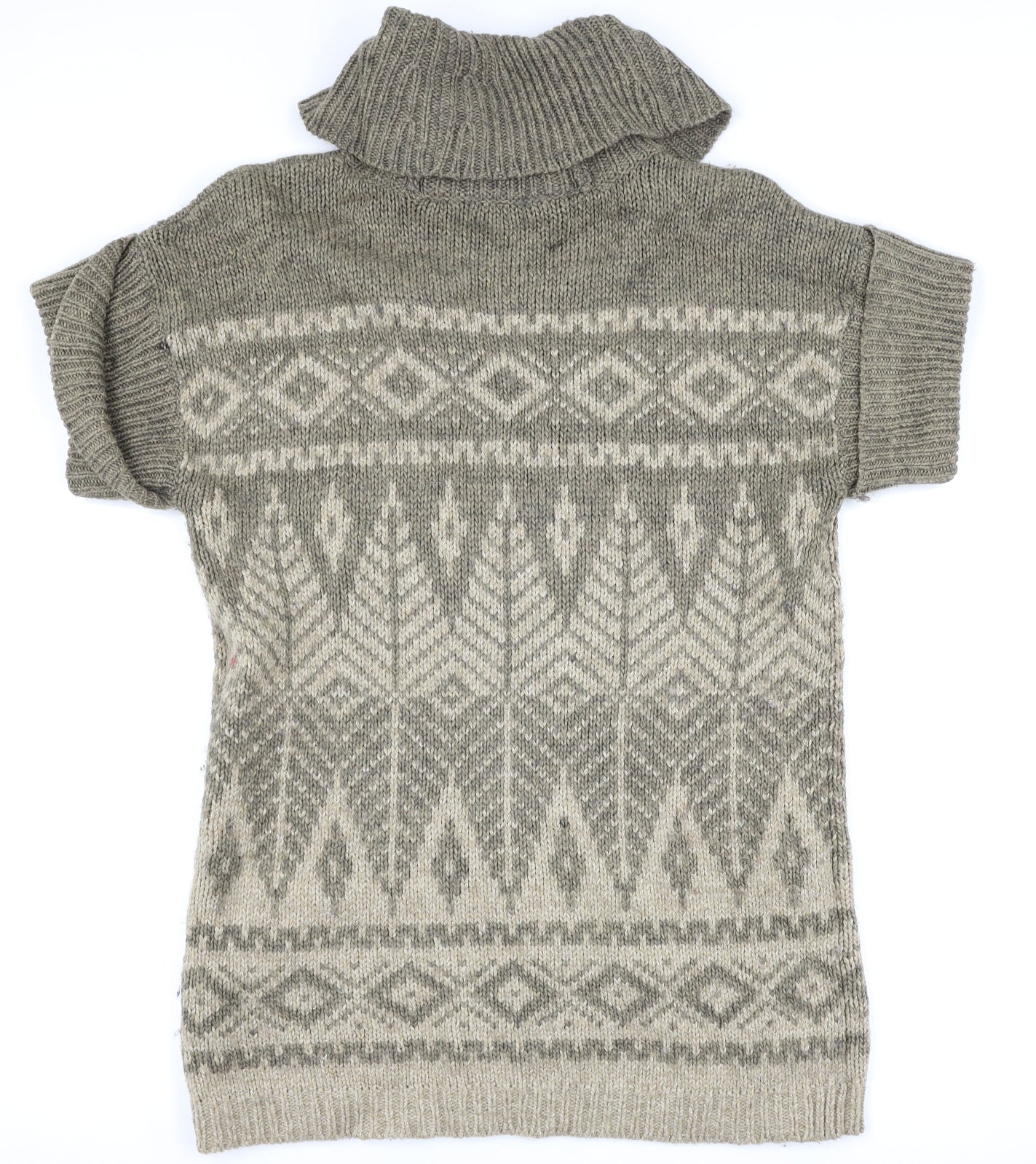 Marks and Spencer Womens Brown Geometric  Jumper Dress  Size 12