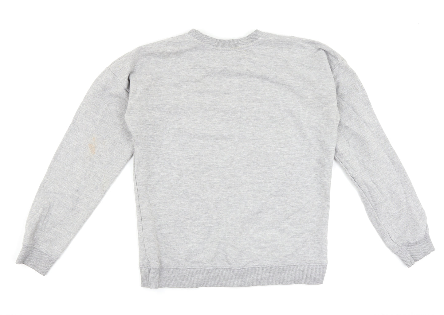 New Look Womens Grey Floral  Pullover Sweatshirt Size 10  - graphic
