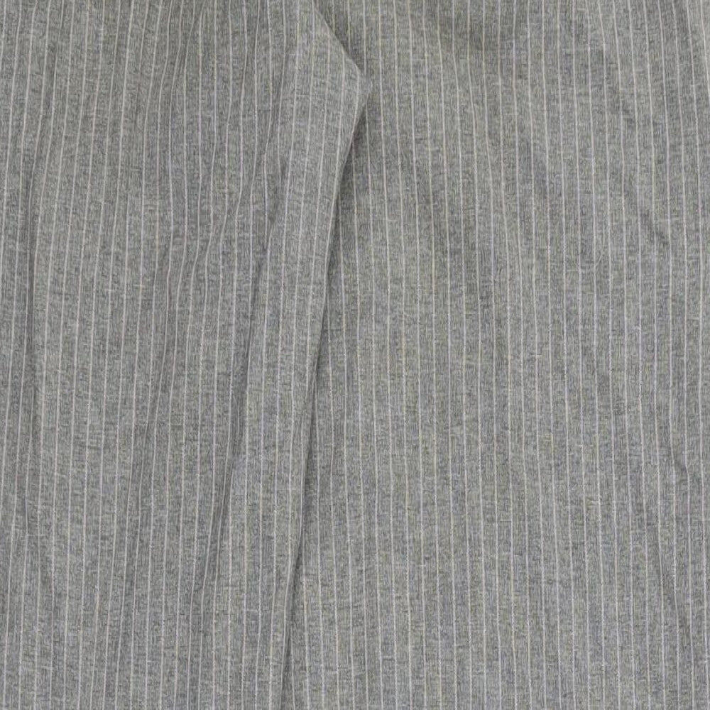 Atmosphere Womens Grey Striped  Trousers  Size 8 L26 in