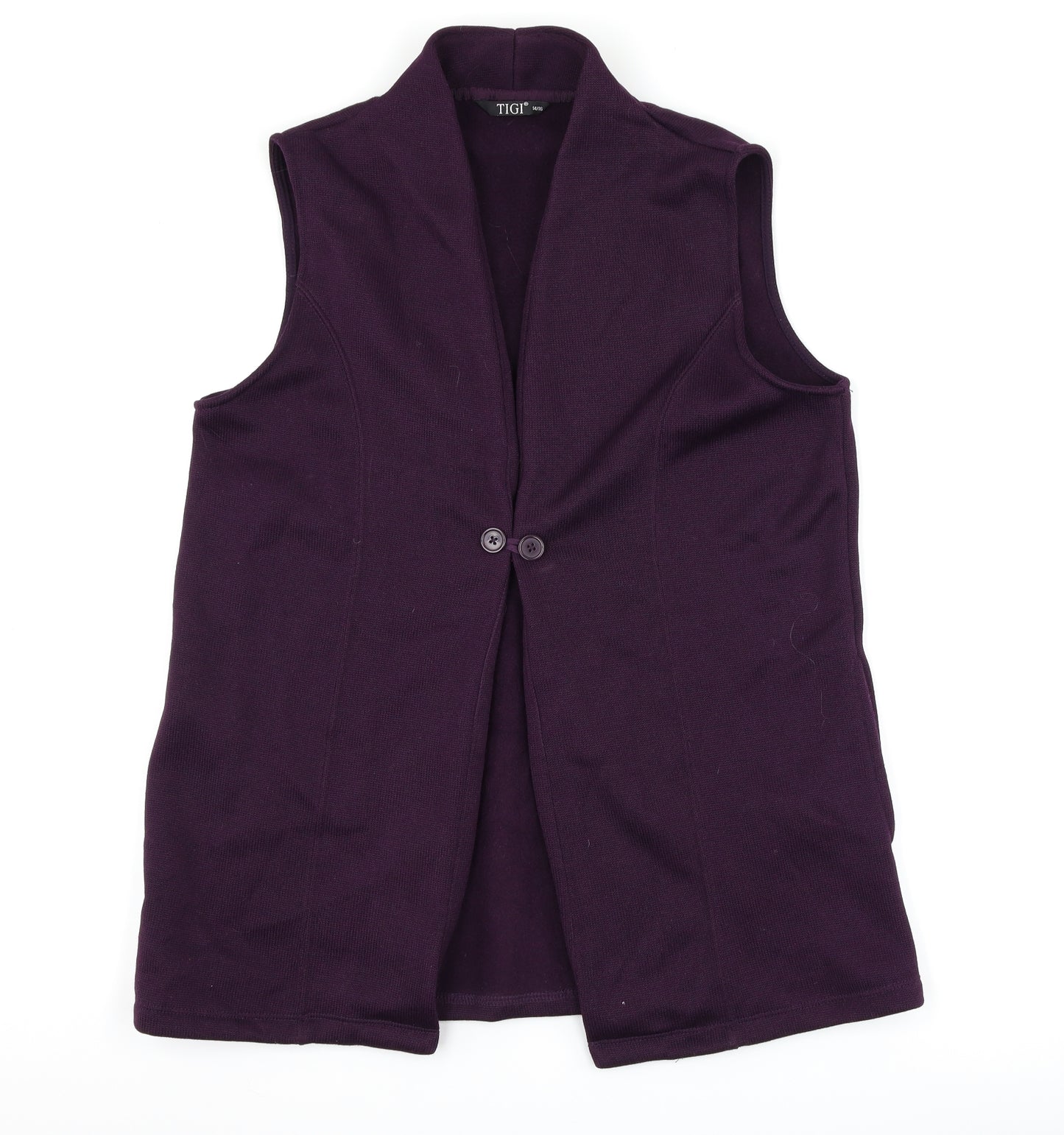 tigi Womens Purple   Jacket Waistcoat Size 14